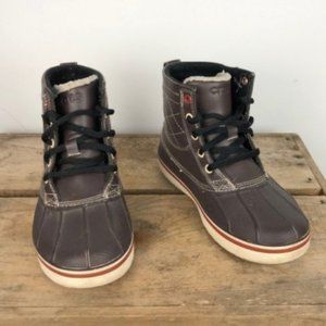 CROCS lace up winter duck boots size 6.5